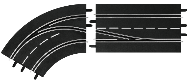 Předjíždění do zatáčky levé vnější Předjíždění do zatáčky levé vnější