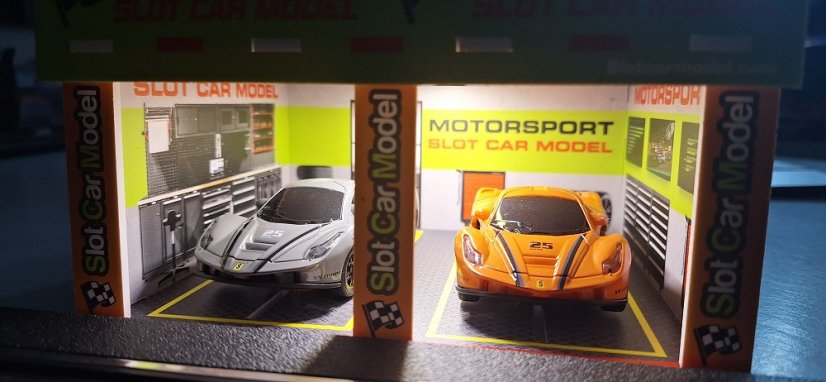 Budova pro autodráhu 1:43 - Depo s osvětlením