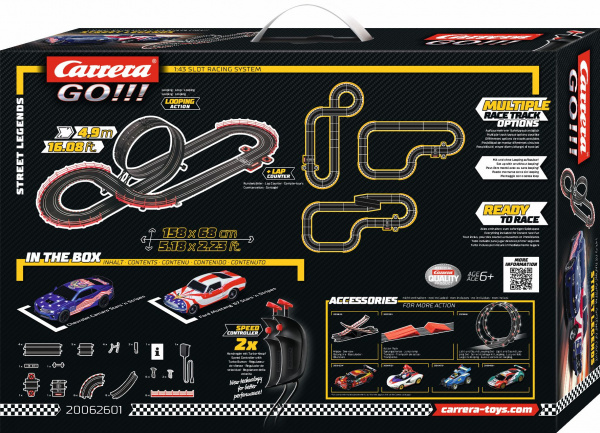 Autodráha Carrera GO 62601 Street Legends