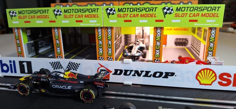 Budova pro autodráhu 1:43 - Depo s osvětlením