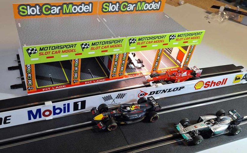 Budova pro autodráhu 1:43 - Depo s osvětlením