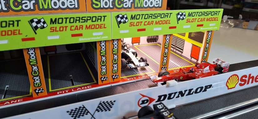 Budova pro autodráhu 1:43 - Depo s osvětlením