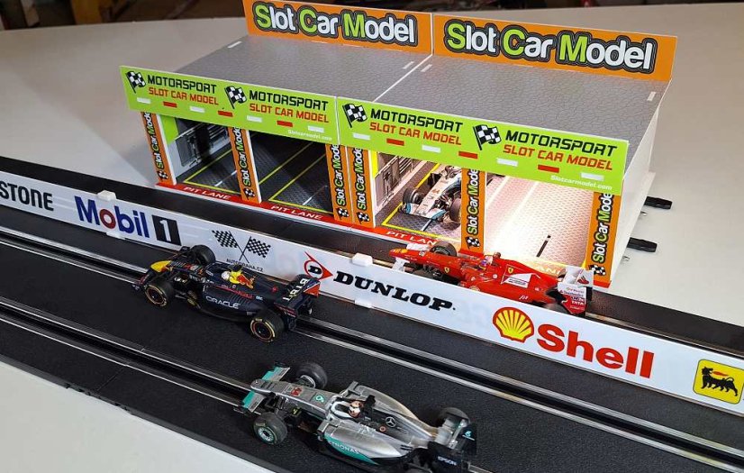 Budova pro autodráhu 1:43 - Depo s osvětlením