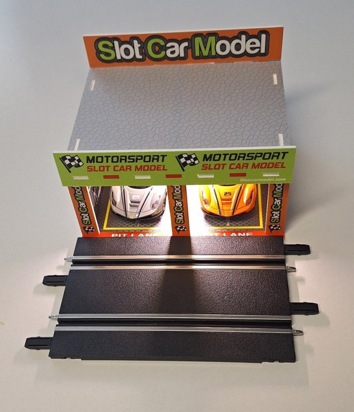 Budova pro autodráhu 1:43 - Depo s osvětlením