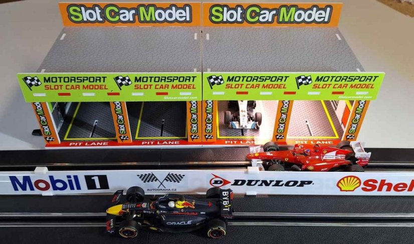Budova pro autodráhu 1:43 - Depo s osvětlením