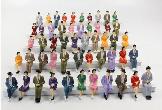 Figurky - Sedící fanoušci 1:32