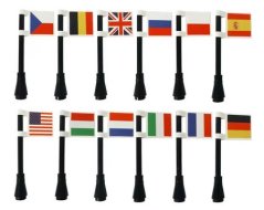 Státní vlajky na podložku Lego