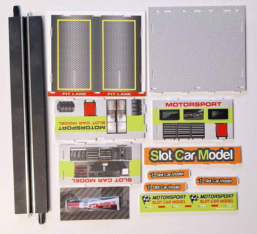 Budova pro autodráhu 1:43 - Depo bez osvětlení