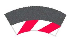 Carrera Vnitřní krajnice ke klopené zatáčce 1/30