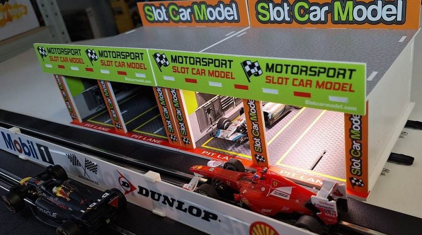 Budova pro autodráhu 1:43 - Depo s osvětlením