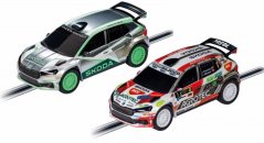 2x auto Carrera GO Škoda Fabia rallye